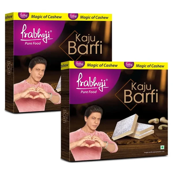 Prabhuji Pure Food Kaju Barfi 250gm Pack of 2