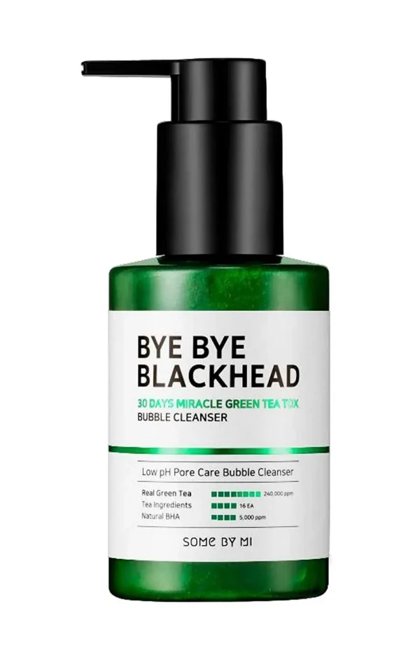 SOME BY MI Bye Bye Blackhead 30 Days Miracle Green Tea Tox Bubble Cleanser 120g