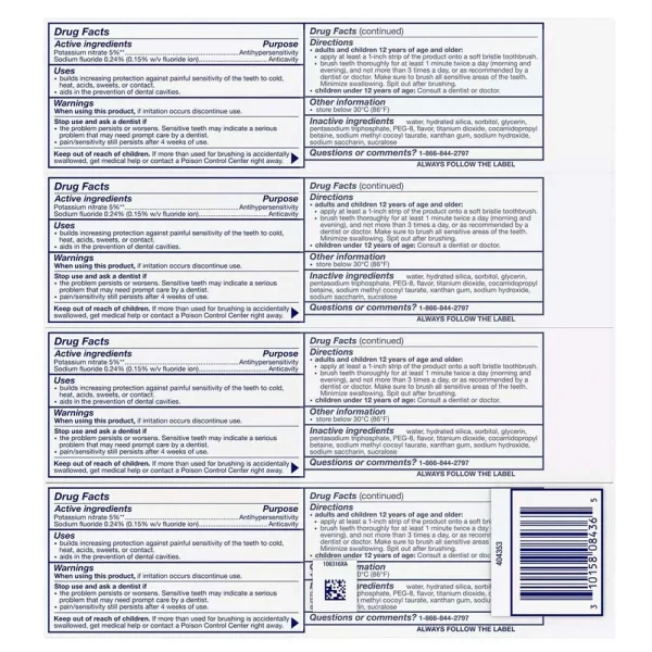 Sensodyne Extra Whitening Toothpaste 184g 4 Pack - Image 2