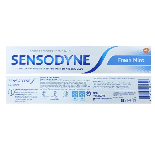 Sensodyne Fresh Mint Toothpaste 75ml