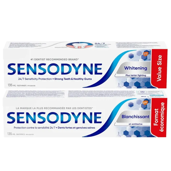 Sensodyne Whitening Plus Tartar Fighting Toothpaste 135mL