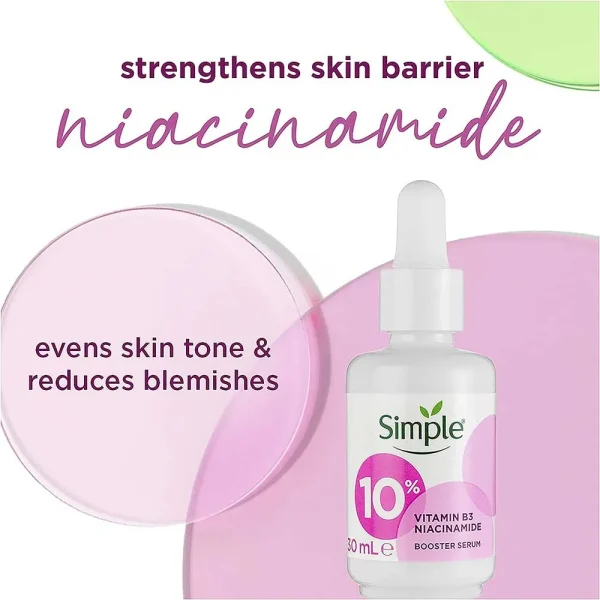 Simple 10% Niacinamide Vitamin B3 Booster Serum 30ml - Image 3