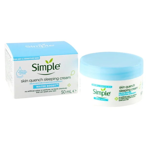 Simple Water Boost Skin Quench Sleeping Cream 50ml