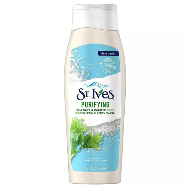 St. Ives Pure Sea Salt & Pacific Kelp Exfoliating Body Wash 400ml