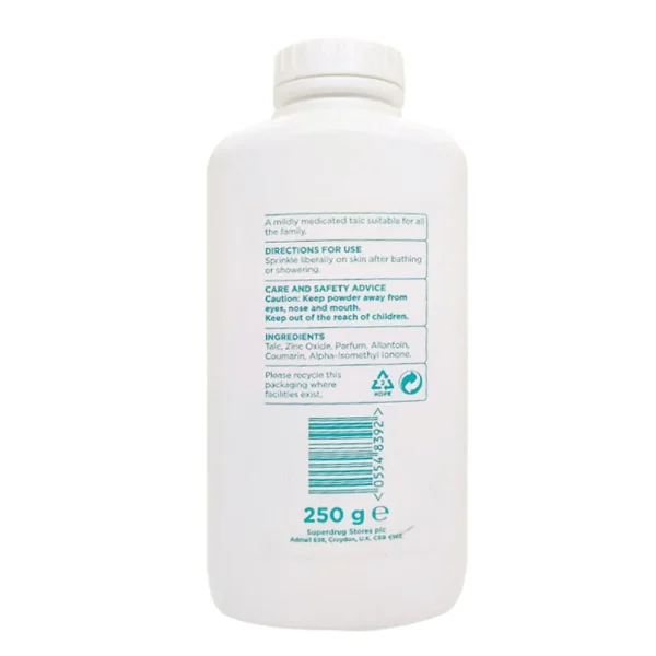 Superdrug Medicated Talcum Powder 250g - Image 2