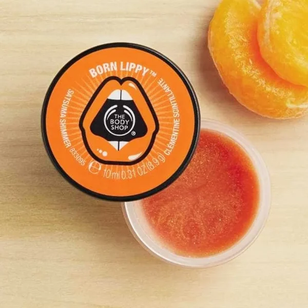 The Body Shop Satsuma Shimmer Born Lippy Lip Balm Pot - Image 2