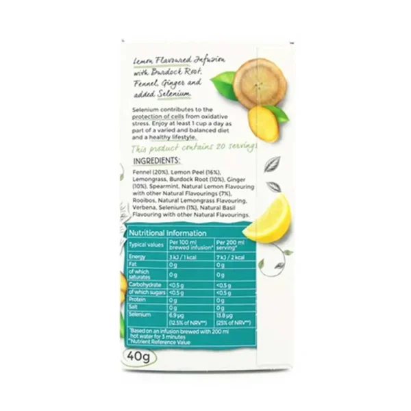 Twinings Superblends Detox Tea with Lemon Ginger Burdock Root & Fennel - Image 3