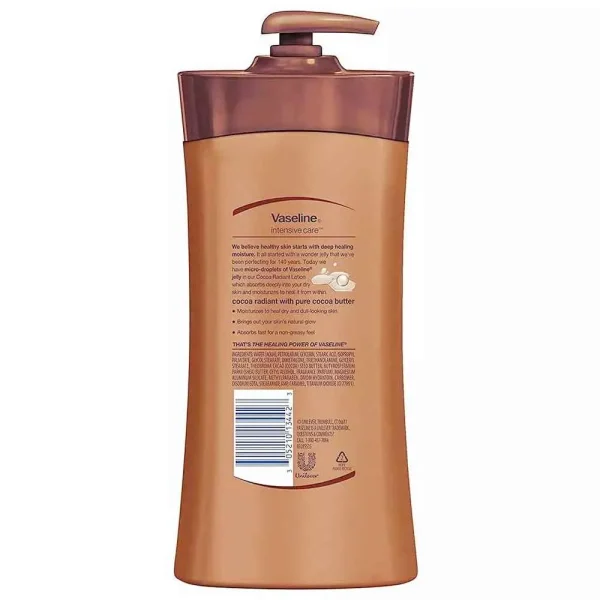 Vaseline Intensive Care Cocoa Radiant Body Lotion 600ml - Image 2