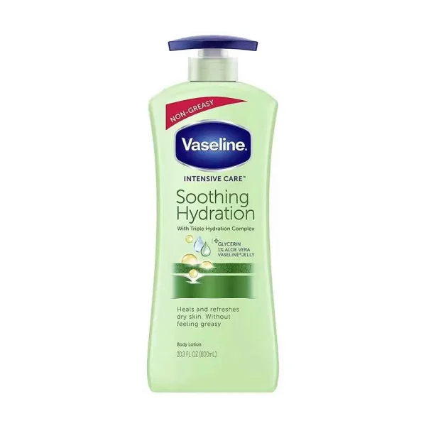 Vaseline Body Lotion Intensive Care Soothing Hydration with Triple Hydration Complex 600ml