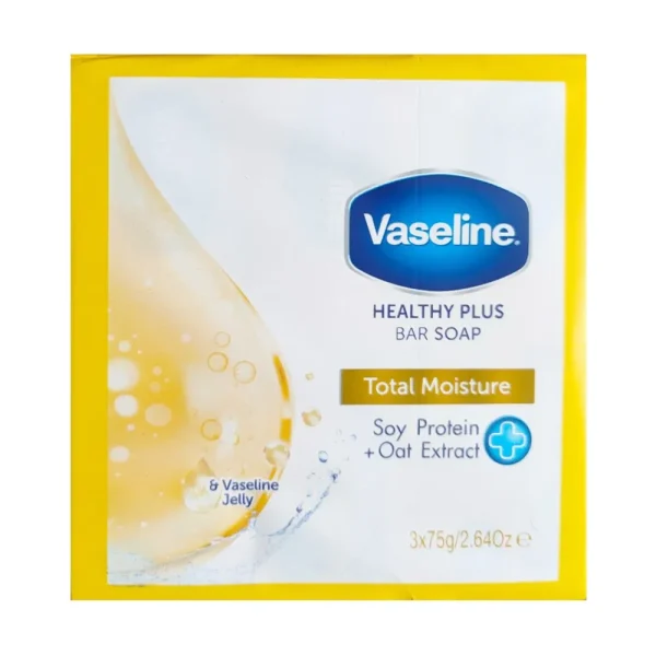 Vaseline Total Moisture Bar Soap 3Pcs x75g