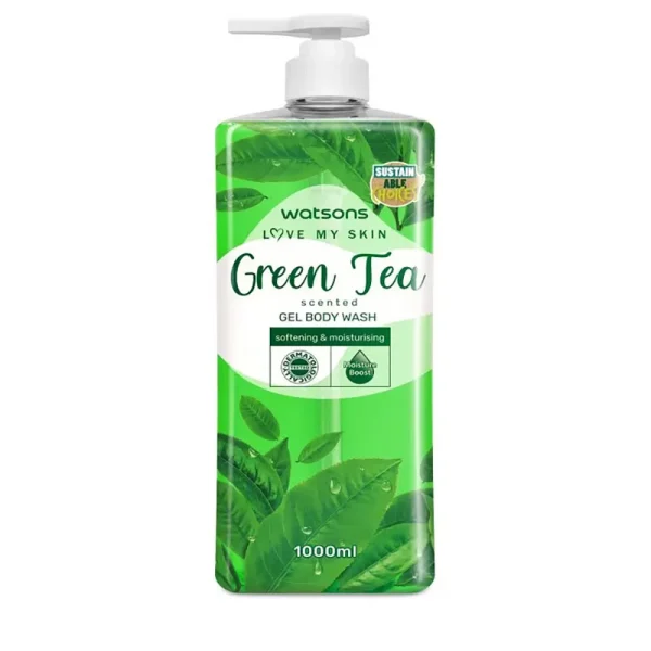 Watsons Green Tea Scented Gel Body Wash 1000ml