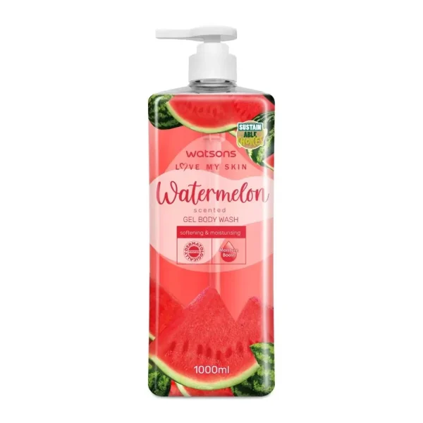 Watsons Watermelon Scented Gel Body Wash 1000ml