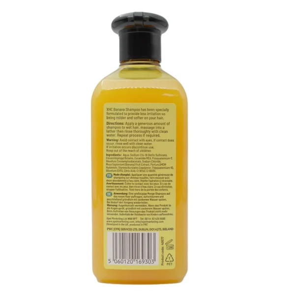 XHC Xpel Hair Care Vegan Banana Shampoo 400ml - Image 2