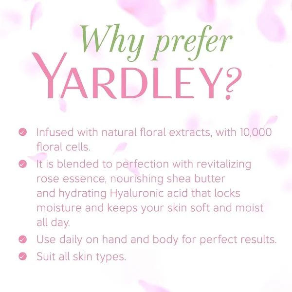 Yardley London English Rose Moisturising Body Lotion 400ml - Image 3