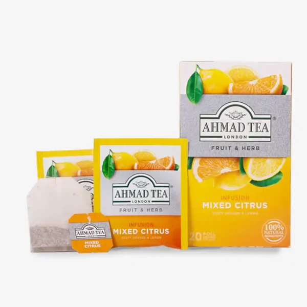 Ahmad Tea Mixed Citrus 20 Foil Teabags - Image 2