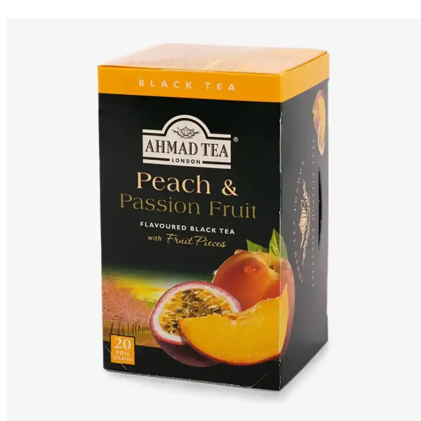 Ahmad Tea Peach & Passion Fruit Black Tea 20 Foil Teabags