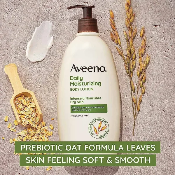 Aveeno Daily Moisturizing Body Lotion Intensely Nourishes Dry Skin 532ml - Image 2