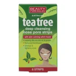 Beauty Formulas Tea Tree Deep Cleansing Nose Pore Strip 6pcs