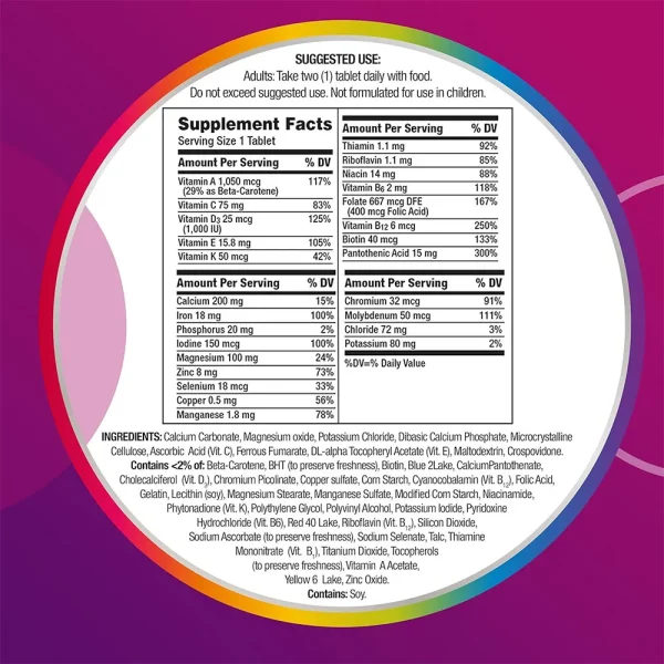 Centrum Women Multivitamin 120 Tablets - Image 2