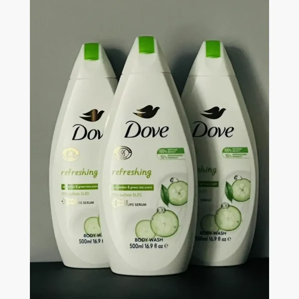 Dove Refreshing Body Wash Cucumber Green Tea 500ml - Image 2