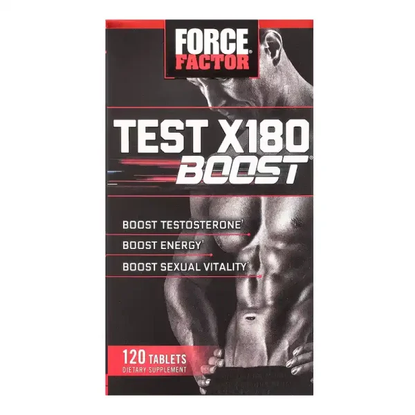 Force Factor Test X180 Testosterone Booster 120 Tablets - Image 2