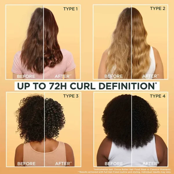 Garnier Ultimate Blends Curl Restoring Cocoa Butter Supercharged Hair Food Mask - Image 3