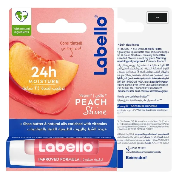 Labello Peach Shine Lip Balm