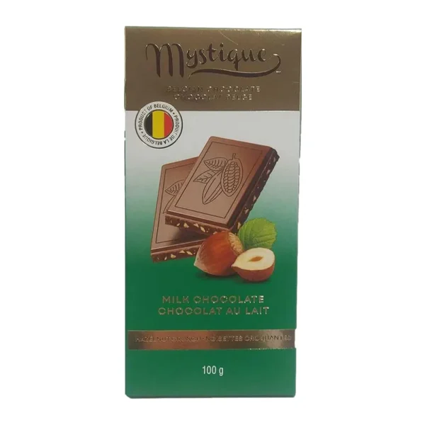 Mystique Belgian Chocolate Milk Chocolate Hazelnut Crunch 100g