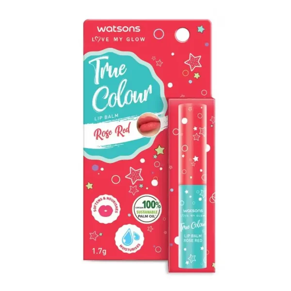 Watsons True Colour Rose Red Lip Balm