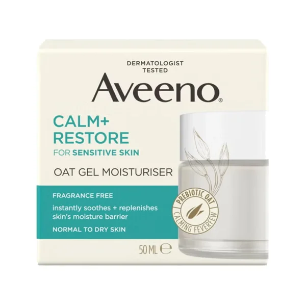 Aveeno Calm and Restore Oat Gel Moisturiser 50ml