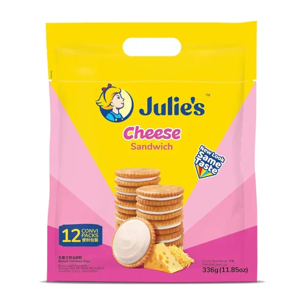 Julie's Cheese Sandwich Biscuits 336g