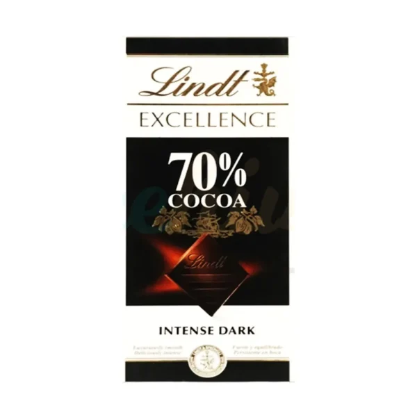 Lindt Excellence 70% Cocoa Intense Dark Chocolate 100g