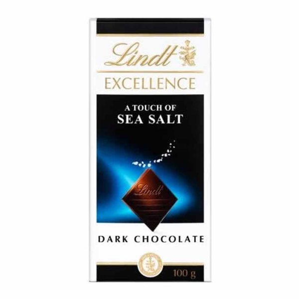 Lindt Excellence A Touch of Sea Salt Dark Chocolate Bar 100g