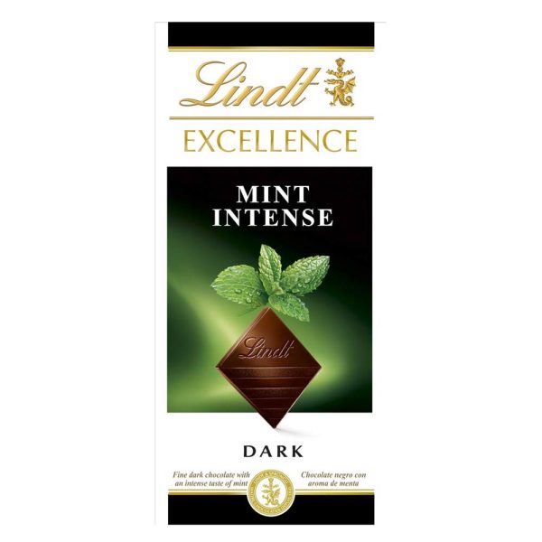 Lindt Excellence Dark Mint Intense Chocolate Bar