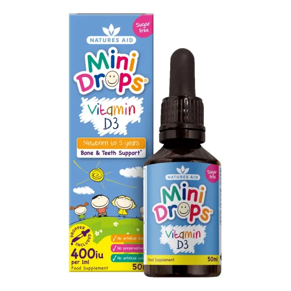 Natures Aid Mini Drops Vitamin D3 50ml