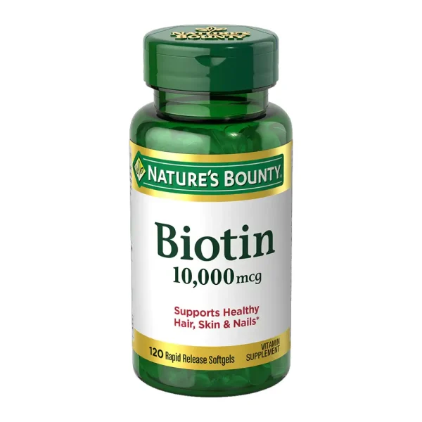 Nature's Bounty Biotin 10,000mcg 120 Softgels