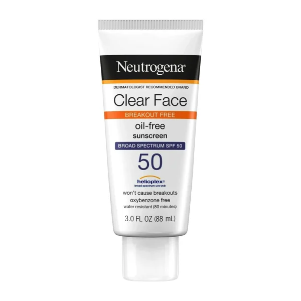 Neutrogena Clear Face Breakout Free Sunscreen SPF50 88ml