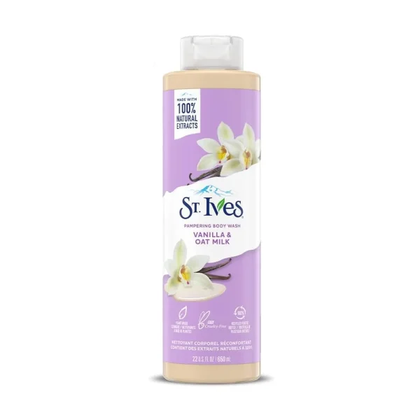 St. Ives Pampering Body Wash Vanilla & Oat Milk 650ml