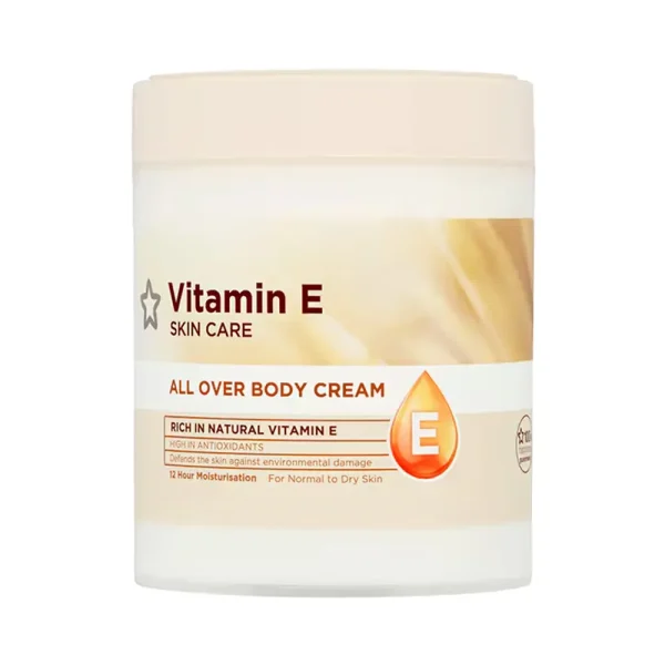 Superdrug Vitamin E All Over Body Cream 475ml